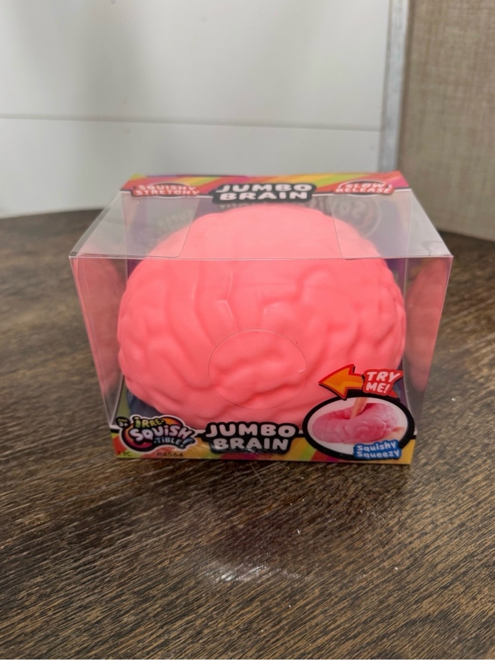 Jumbo Squishy Brain Kids Toy - Pink
